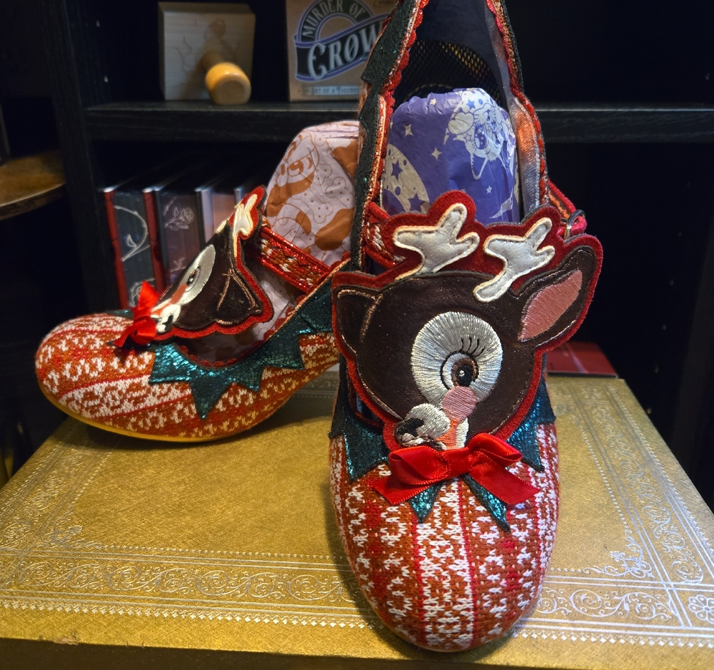 Irregular Choice Red Reindeer Heels